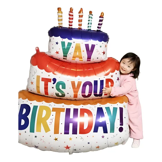 Globo  Es Tu Cumpleaños  En Forma De Pastel