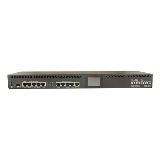 Router MikroTik RouterBOARD RB3011UiAS-RM negro