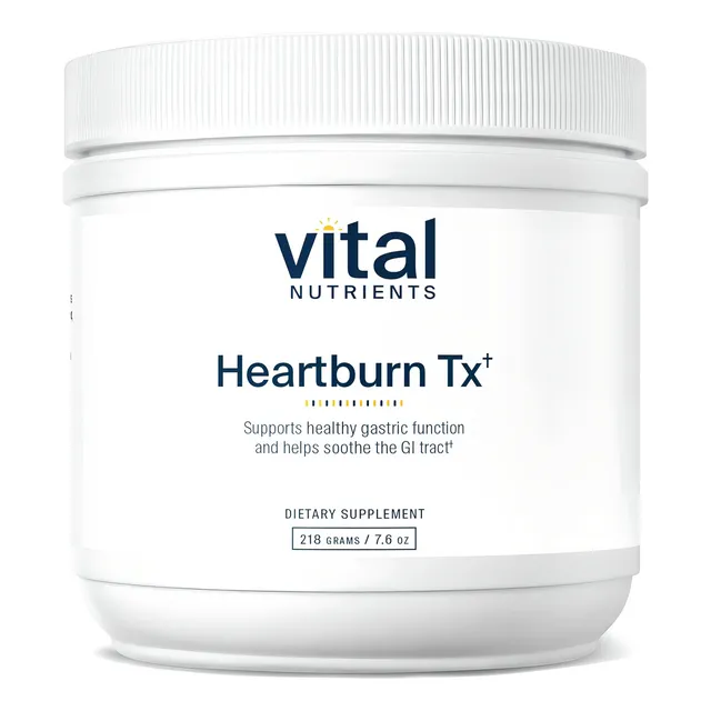 Vital Nutrients Heartburn Tx Acidez Estomacal 218 G Sabor Sin Sabor