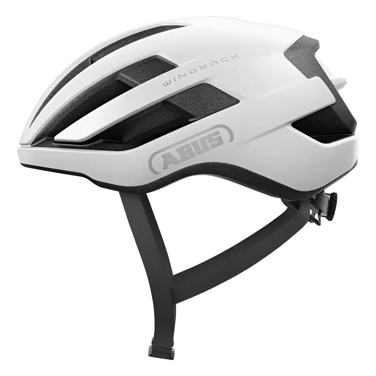 Capacete Ciclismo Abus Wingback M Branco 54-58cm Ventilado Aero