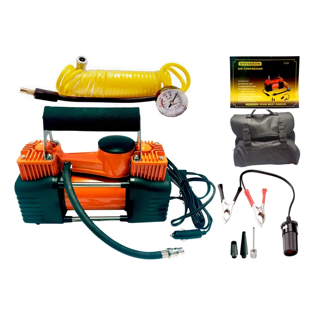 Compresor De Aire Eléctrico 12v 2 Cil. - Ideal Auto