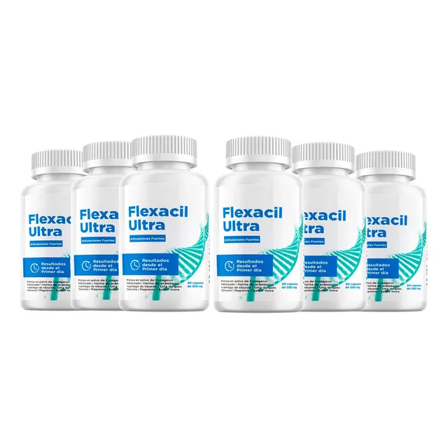 Pack 6 Frascos Flexacil Ultra Suplemento Natural Oferta