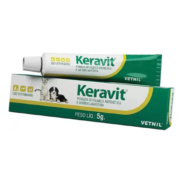Pomada Oftálmica Keravit Vetnil 5g