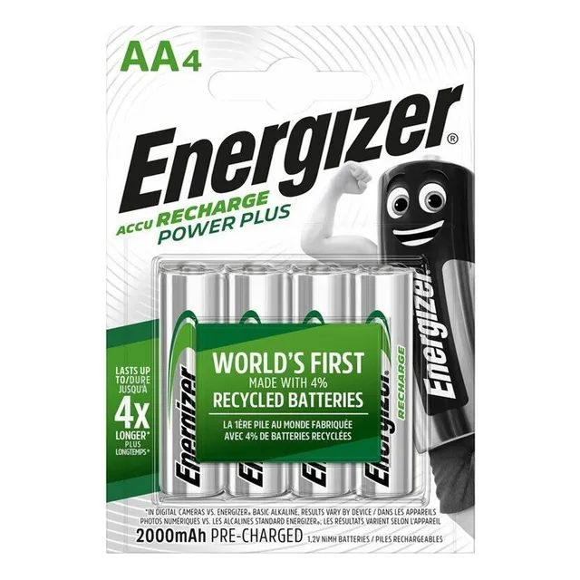 4 Pilas Aa Recargables Energizer De Calidad - 2000mah