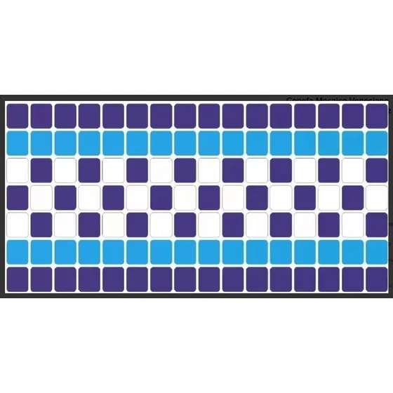 Cenefa Mosaico Para Alberca / Mod: Ajedrez 10 Mts