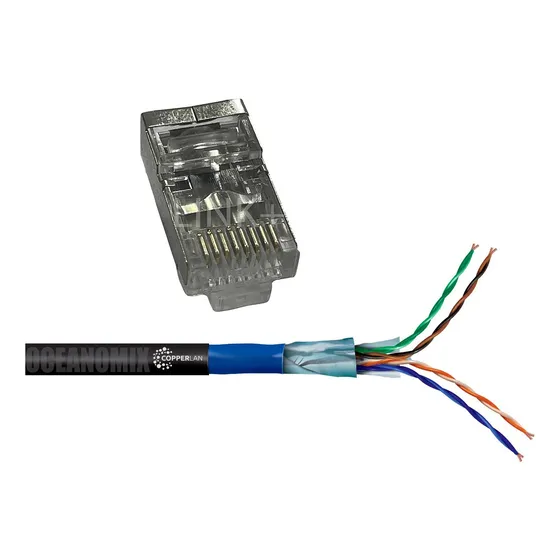 Cabo 4 Pares Cat5e Utp Externo Blindado 100m 100% Cobre 2 Rj