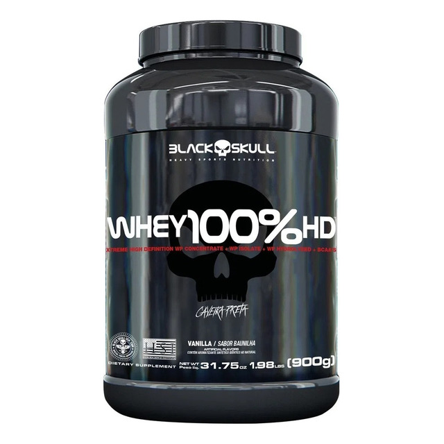 Whey 100% Hd Baunilha 900g Black Skull Whey 100% Hd Baunilha 900g Black Skull