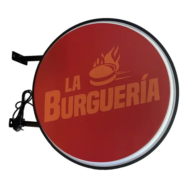 Cartel Luminoso Redondo 60 Cm. Varias Medidas Disponibles