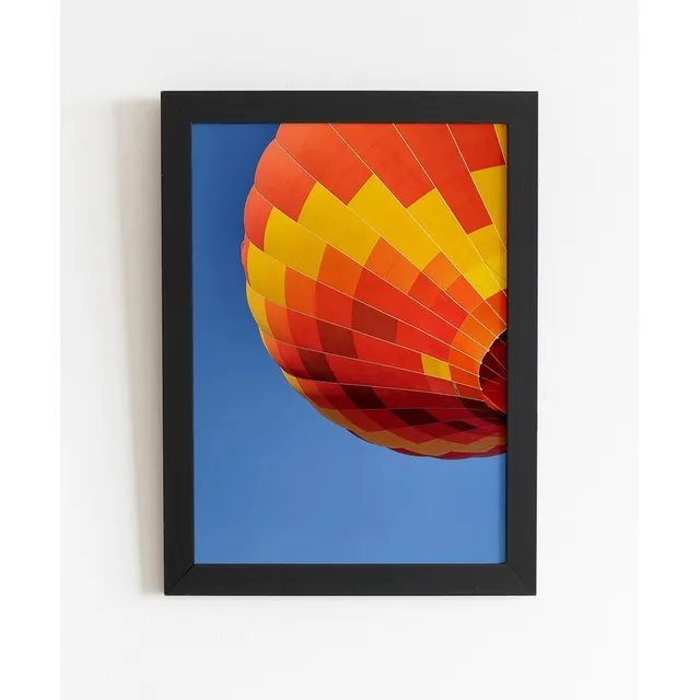 Quadro Moldurado Balão De Ar Quente Decoração.