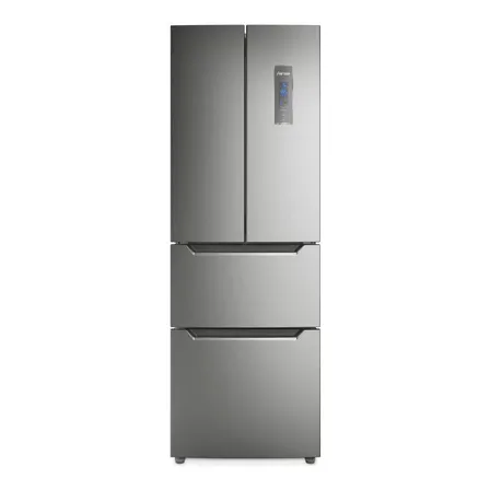 Refrigerador con freezer inverter Fensa DM64 color inox con capacidad de 298L