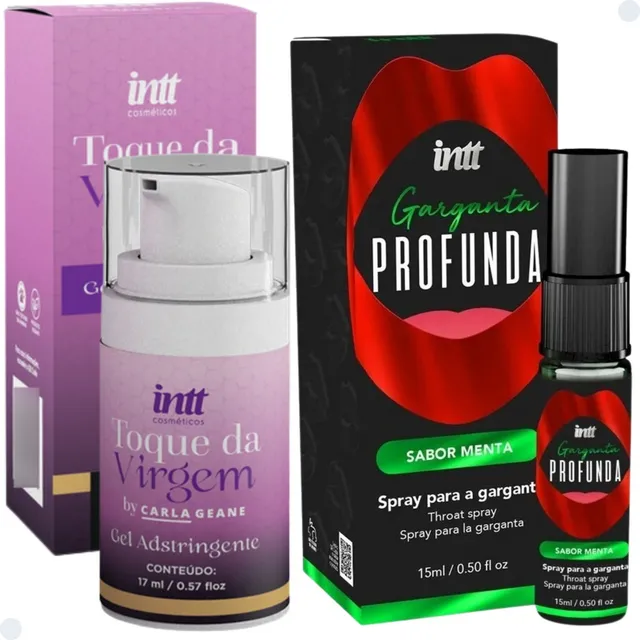 Kit Toque Virgem Adstringente Garganta Profunda Menta Intt