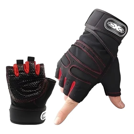 Guantes Para Levantar Pesas Ejercicios Gym Mitones - Calidad
