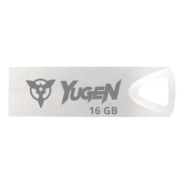 Paquete 50 Memorias Usb 16gb Mayoreo Yugen Metalica Plateada Color Plateado