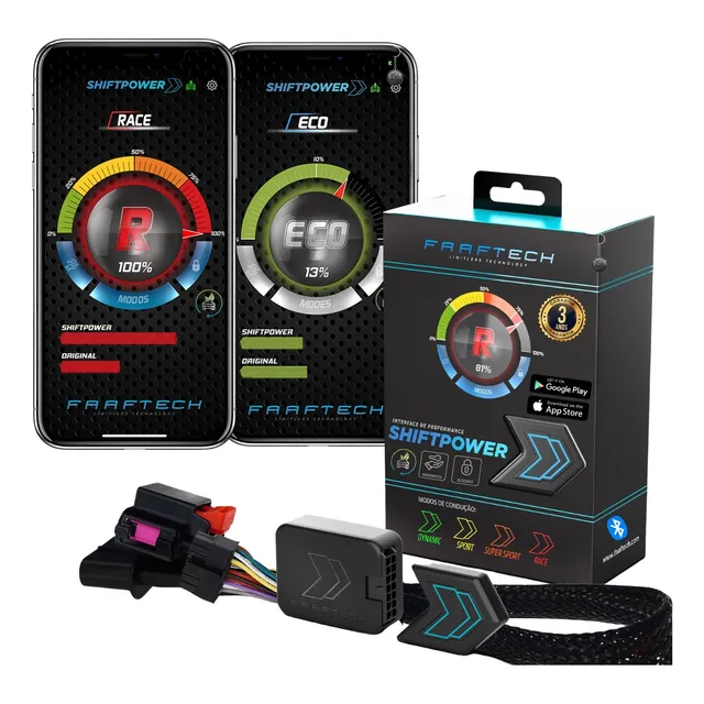 Chip Potencia Gás Pedal Delay Shiftpower 6.0 Bluetooth Eco