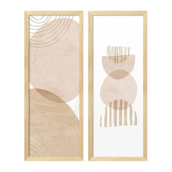 Set 2 Cuadros/ Láminas Decorativas 20x60cm - Varios Diseños