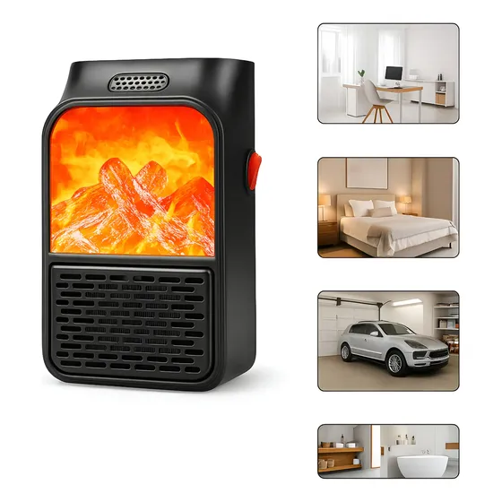 Calefactor Portátil Mini Estufa Eléctrica De Escritorio
