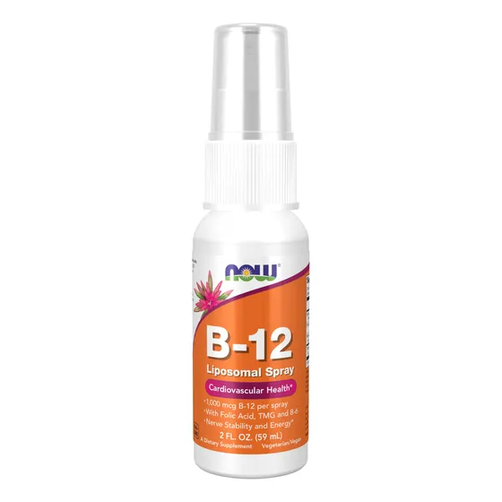 Spray Liposomal De Vitamina B-12 De Supplements Now Foods, 6