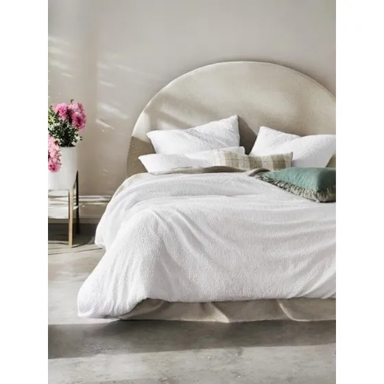 Respaldo Circular De 1 Plaza Y 1/2. Beige