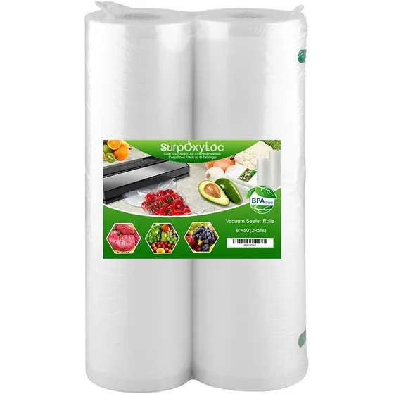 Paquete De 2 Rollos De Bolsas Selladoras Al Vacío 20 X 127cm