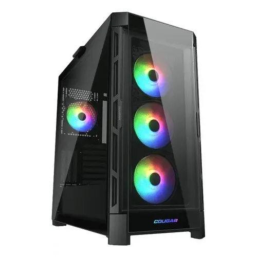 Gabinete Cougar Duoface Pro Rgb Negro Eatx Cristal Templado