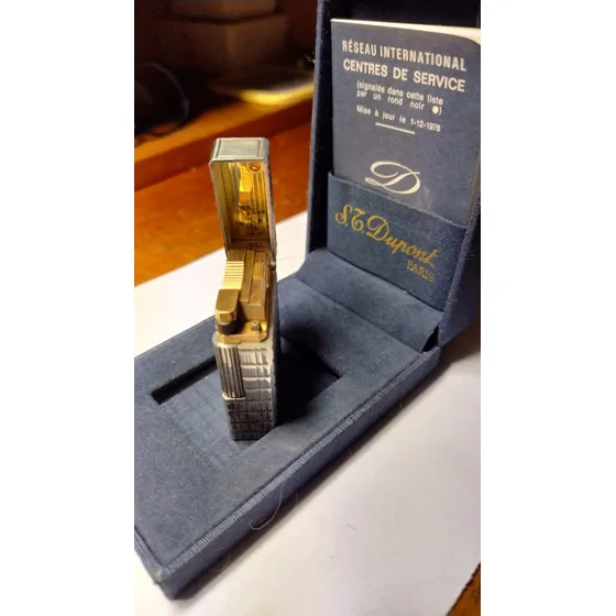 Encendedor Dupont De Plata Con Estuche