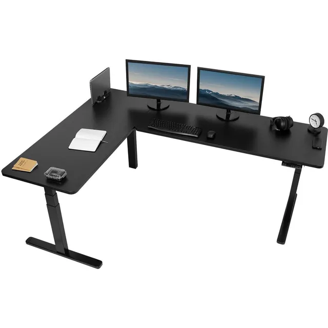 Vivo Electric 83 X 60 Stand Up Corner Desk