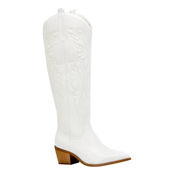 Botas De Vaquero De Punta Sintética Para Mujer 2023 [u] [u] 
