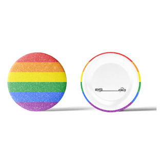 Pin Boton De Banderas Lgbt Marcha, 5.8 Cm, Acabado Glitter. Pin Boton De Banderas Lgbt Marcha, 5.8 Cm, Acabado Glitter.