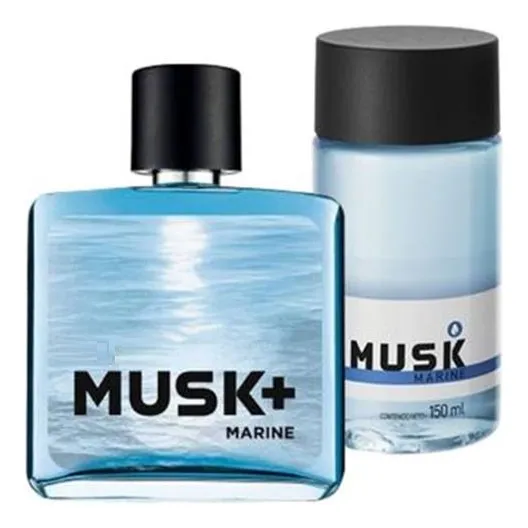 Kit Musk Marine Perfume Hombre 75ml + Colonia 150ml .x2un