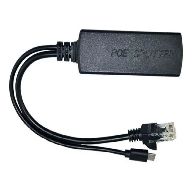 Cable Divisor De Poe A Ethernet 10/100m + Micro Usb 5v 2.4a
