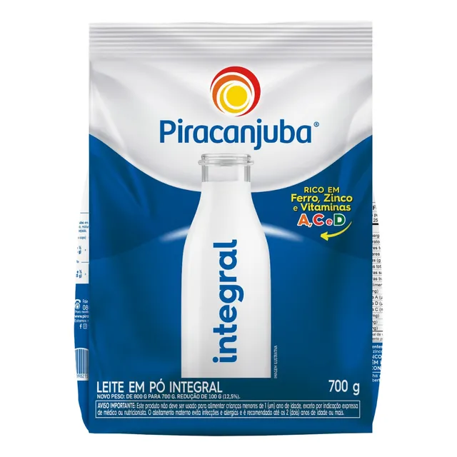 Leite em Pó Integral Piracanjuba 700g