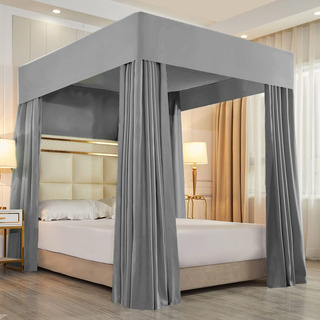 Cortinas De Cama Com Dossel Mengersi Solid Four Corner Post Cortinas De Cama Com Dossel Mengersi Solid Four Corner Post