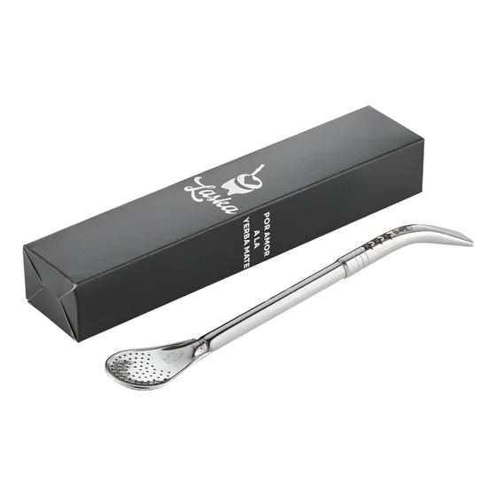 Bombilla Personalizada Pico De Loro Filtro Pala Acero Inox