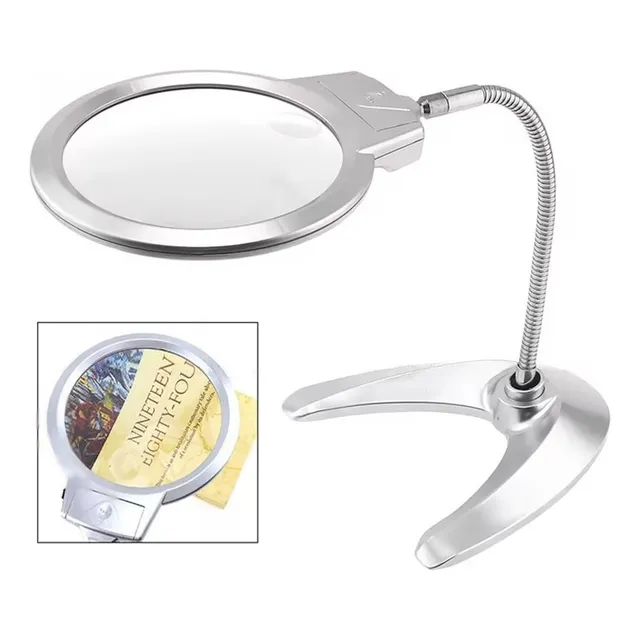 Lupa De Sobremesa Con Luz Led