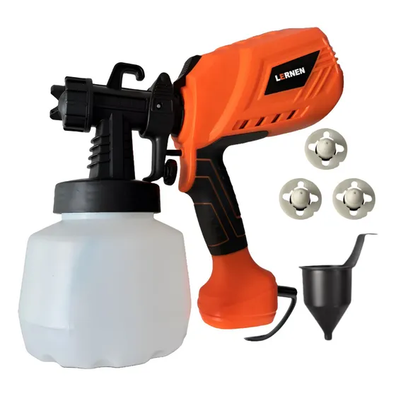 Pistola eléctrica para pintar Lernen Eléctricas PISTOLA550 de 1.2L color naranja 550W 220V