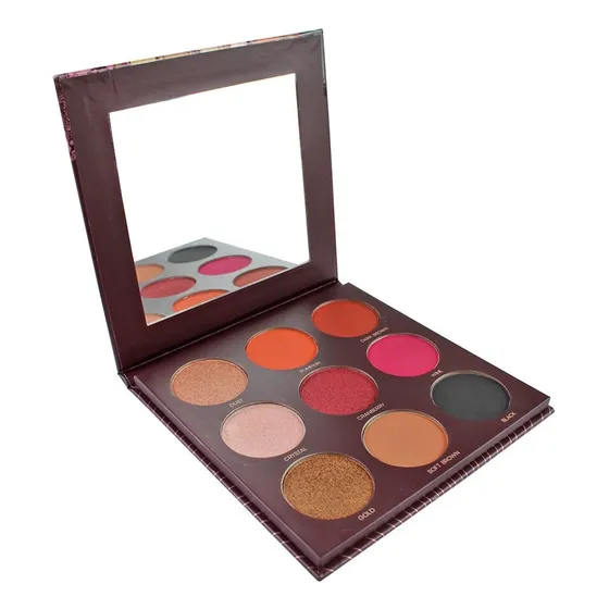 Paleta de sombras para olhos by océane 9 shades Mariana Saad cores mate e brilhoso 30.6g