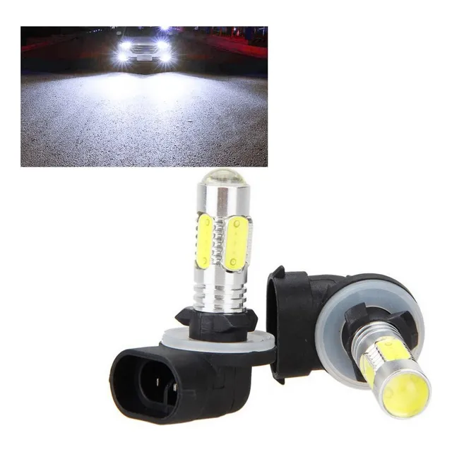 2 Pcs Ampolletas H27 881 Para Neblinero Led Blanco