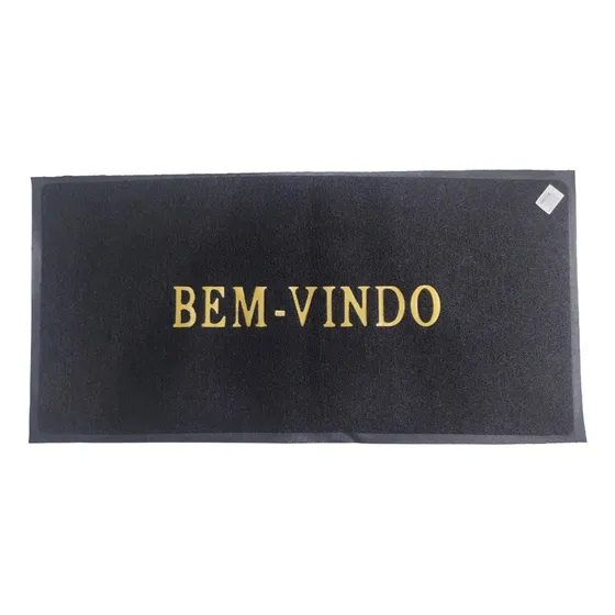 Capacho Grande De Vinil Bem Vindo 0,60x1,20m Cores Cnbr