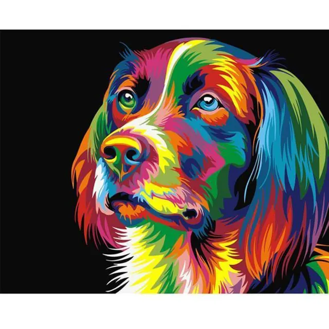 Pintura Colorida De Perros