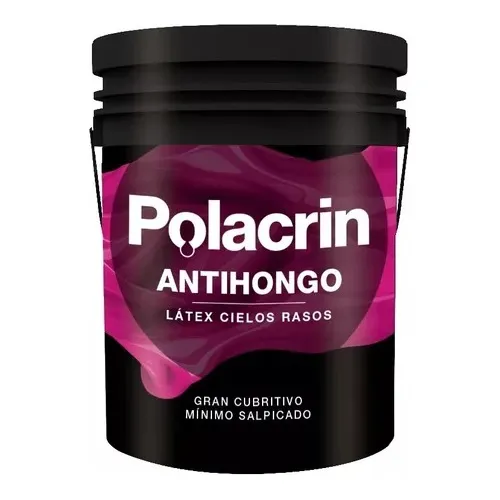 Pintura Látex Cielorraso Antihongo Cubritivo 20lts Polacrin