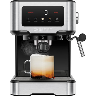 Chefman Máquina De Espresso, Cafetera Digital Con 15 Bares Chefman Máquina De Espresso, Cafetera Digital Con 15 Bares