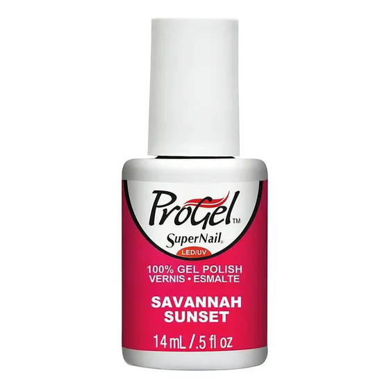 Esmalte Semipermanente Supernail Progel Savannah Sunset 14ml Color Fucsia