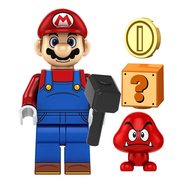 Minifigura De Personajes De Super Mario, 4,5cm