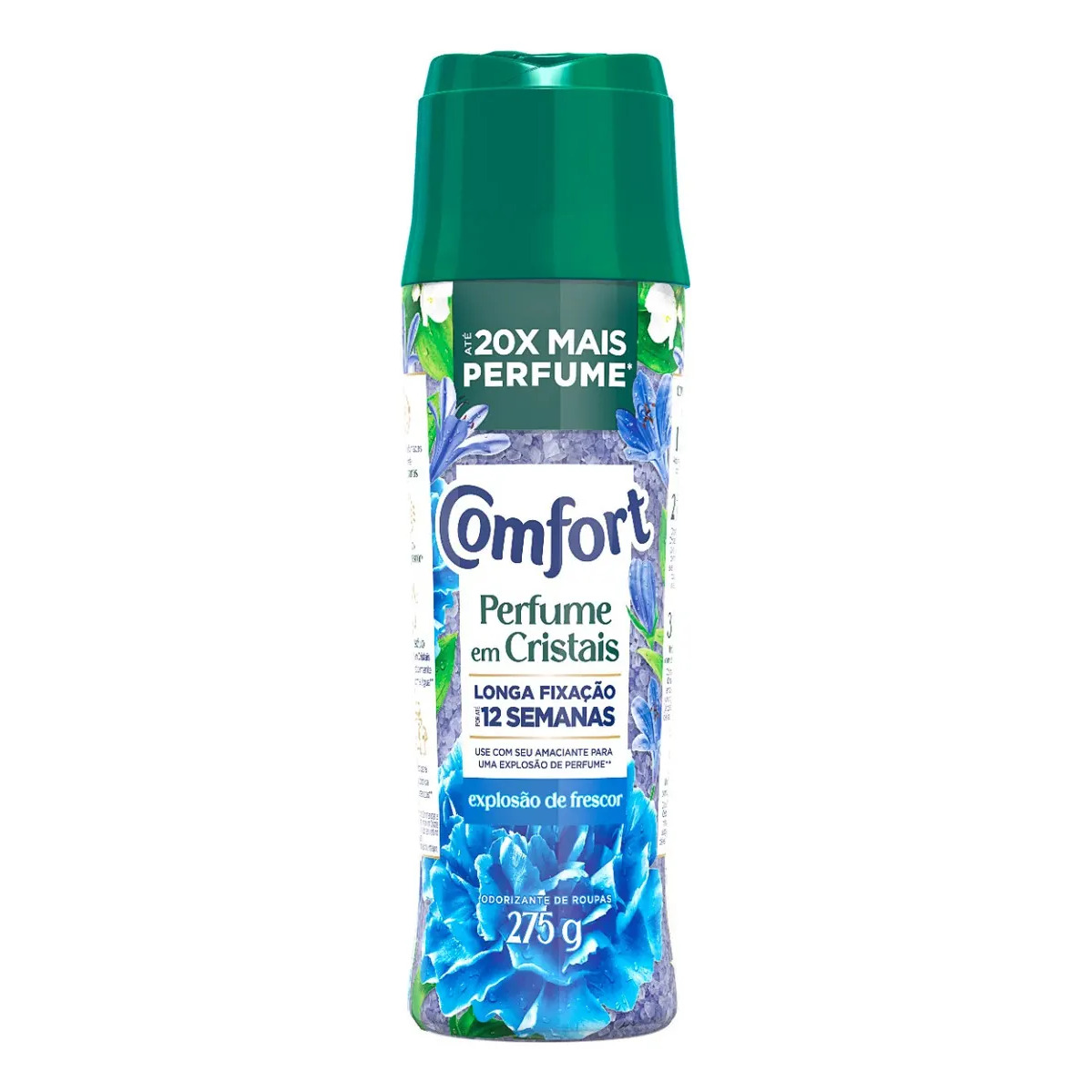 Amaciante Comfort Boom Perfume em Cristais Explosão de Frescor em recarga 275 ml