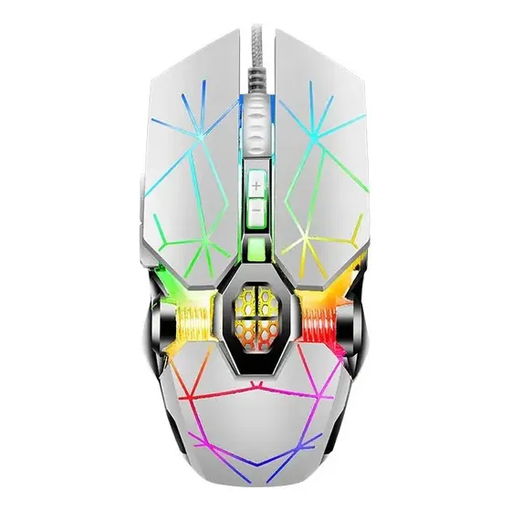 Mouse Gaming Leaven S30 Rgb 3200 Dpi 6 Botones Usb Laptop Pc
