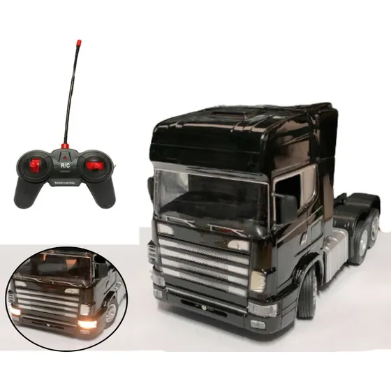  Caminhão Miniatura Com Controle Remoto Trucado Brinquedo