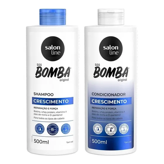 Kit Shampoo Cond. S.o.s Bomba De Vitaminas 500ml Salon Line