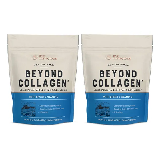 Colágeno En Polvo Live Conscious Beyond Multi 15 Oz (paquete