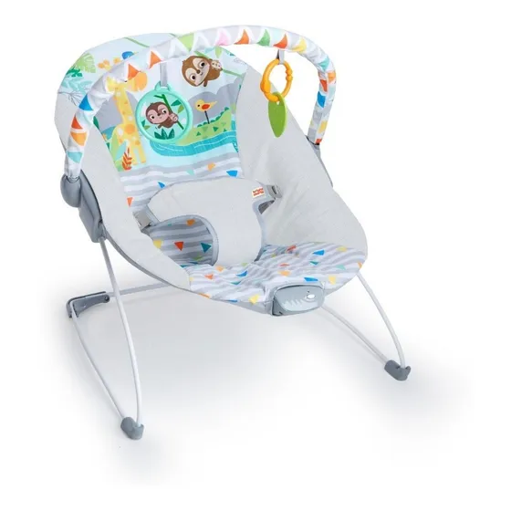 Bright Starts - Silla Mecedora Con Vibración Safari Fun