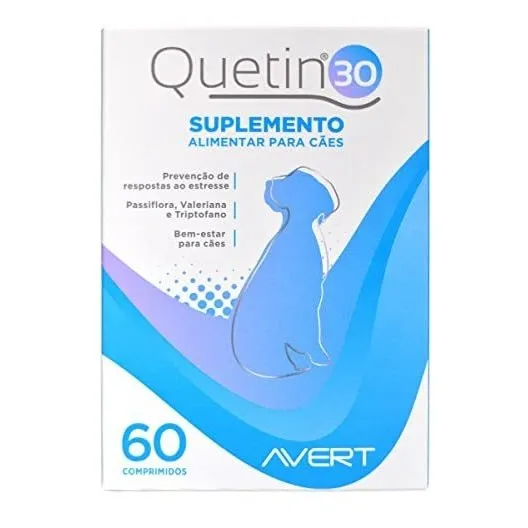 Suplemento Alimentar Quetin 30 P/ Cães 60 Comprimidos -avert